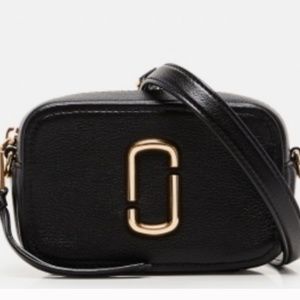 Marc Jacobs Softshot 17 Small Leather Crossbody - black